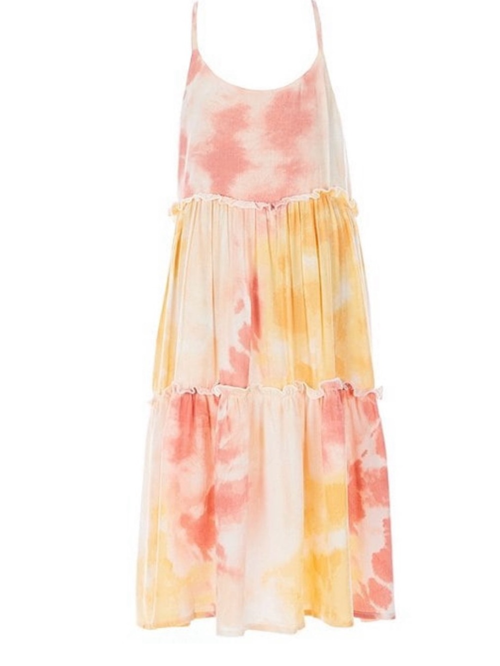 NWT - Tie-Dye Tiered Maxi Dress